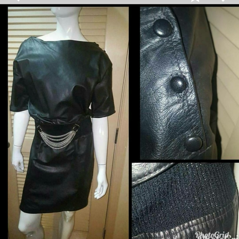 Leather dress
